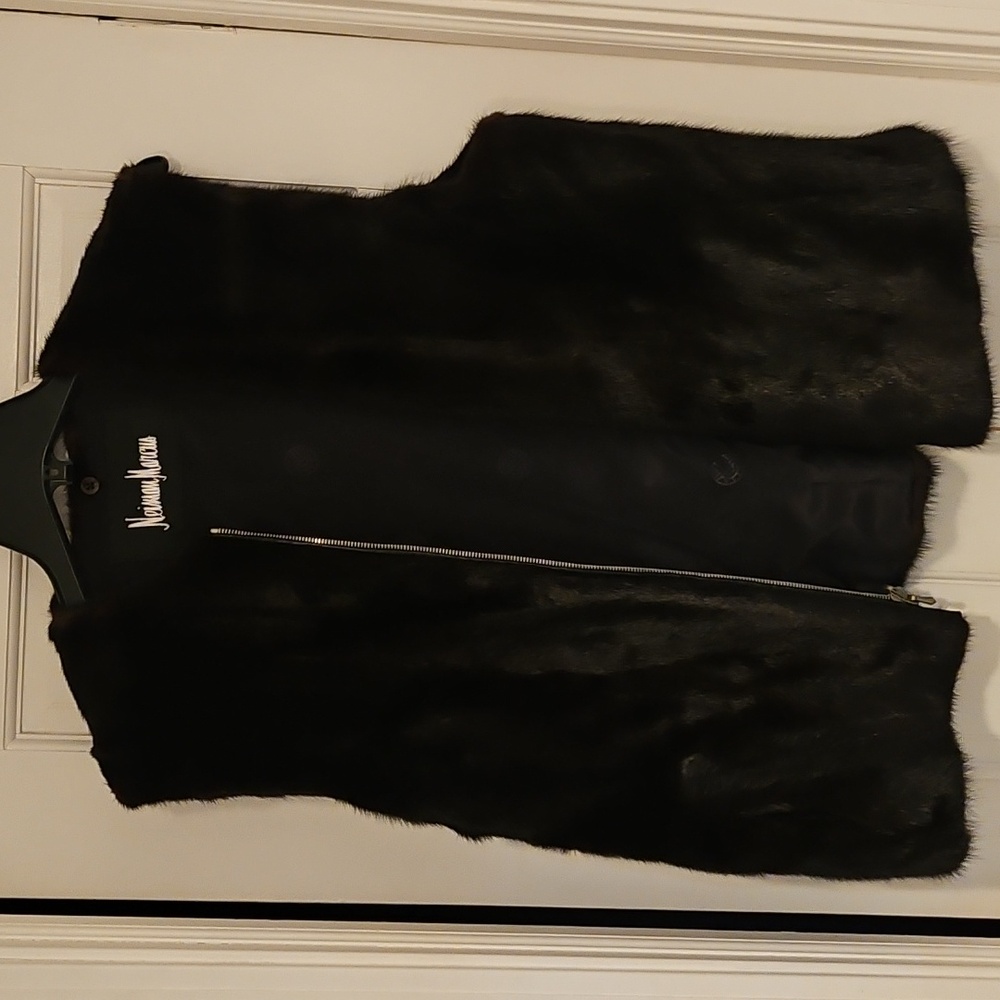 Neiman Marcus Brown Fur Vest